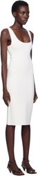 TOTEME White Short Tank Midi Dress