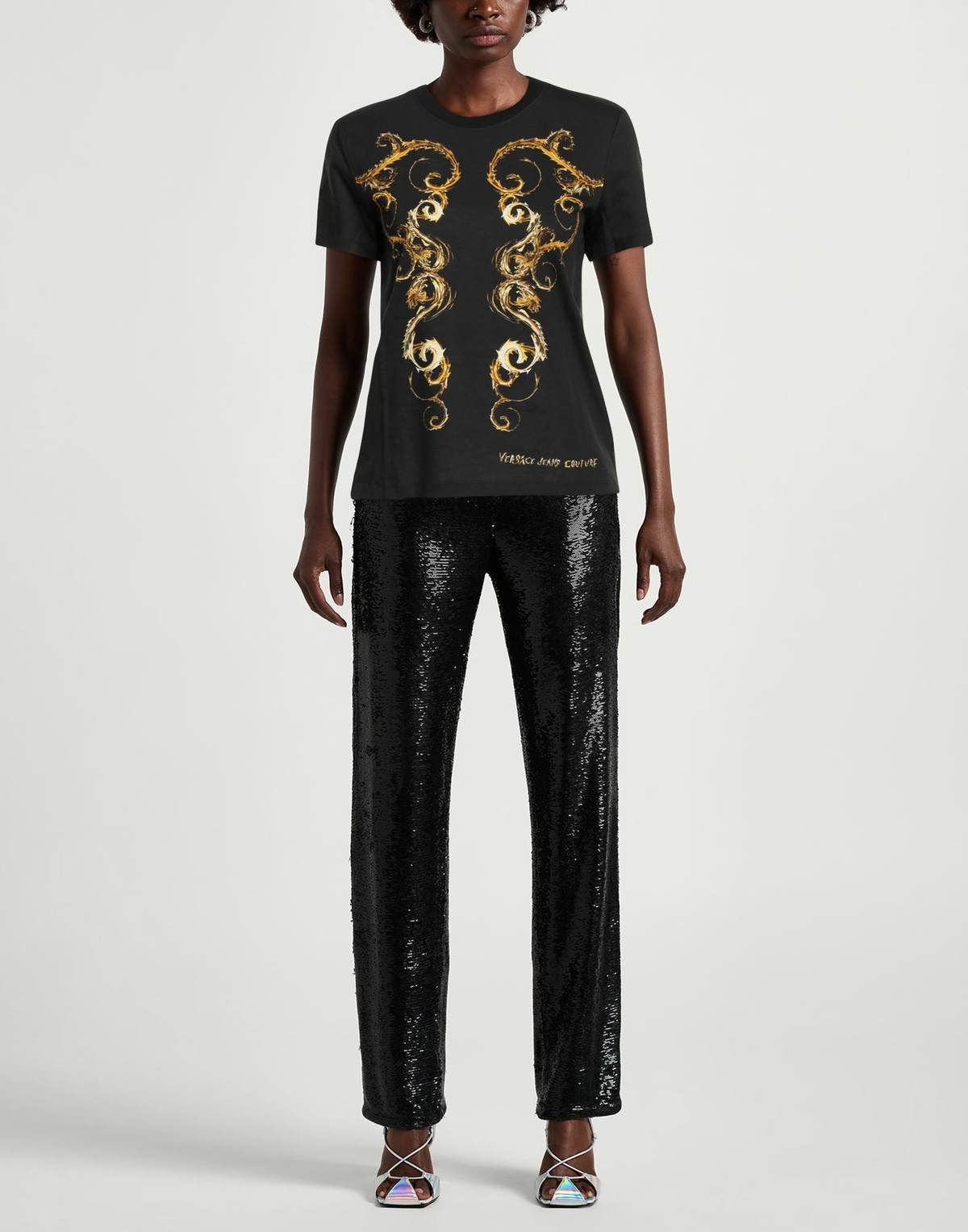 Versace Jeans Couture Womens T-shirt in Black