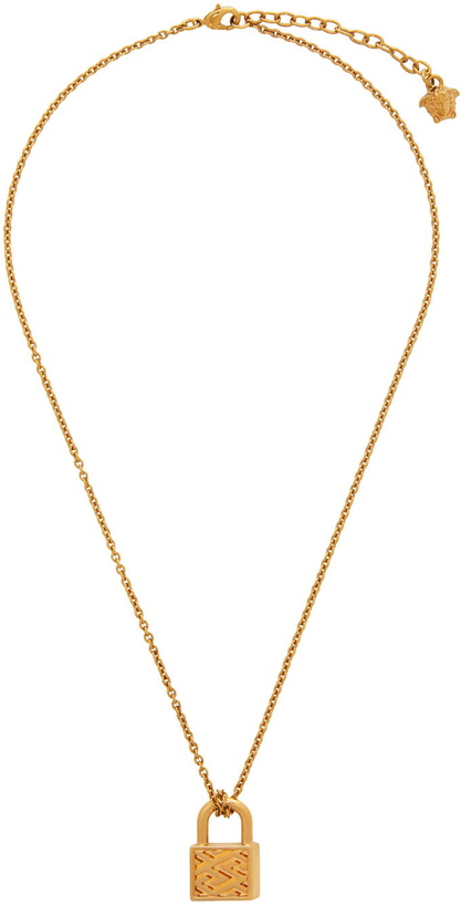 Photo: Versace Gold Padlock Necklace