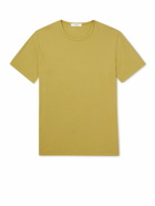 Mr P. - Garment-Dyed Organic Cotton-Jersey T-Shirt - Yellow