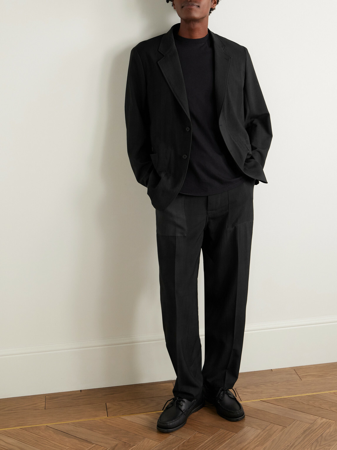 Kaptain Sunshine - Straight-Leg Wool-Twill Drawstring Suit Trousers - Gray