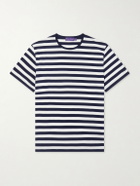 Ralph Lauren Purple label - Striped Cotton T-Shirt - Blue