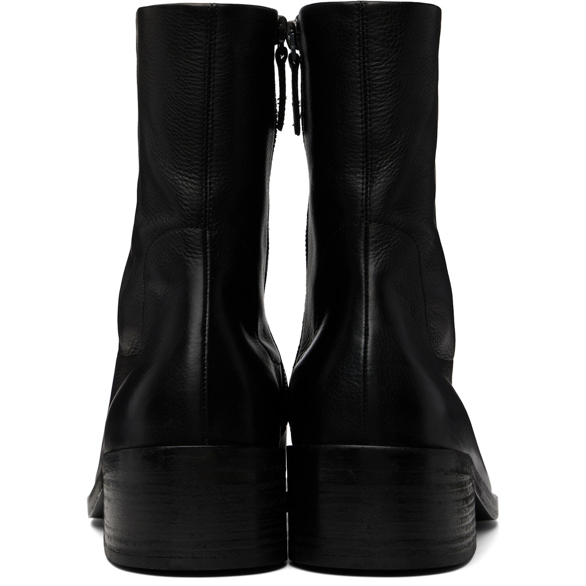 Marsèll Black Cassello Ankle Boots