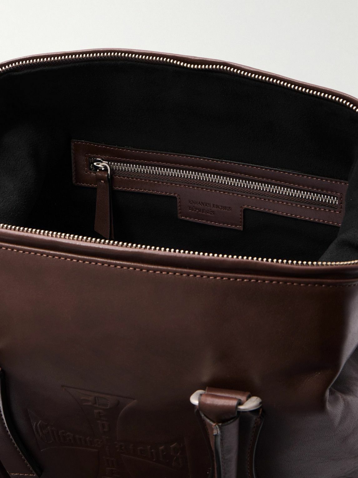 Enfants Riches Déprimés - Logo-Embossed Leather Tote Bag Enfants