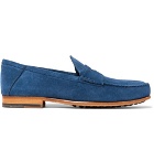 Tod's - Suede Penny Loafers - Men - Blue