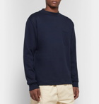 Howlin' - Fleece-Back Cotton-Jersey Sweatshirt - Midnight blue