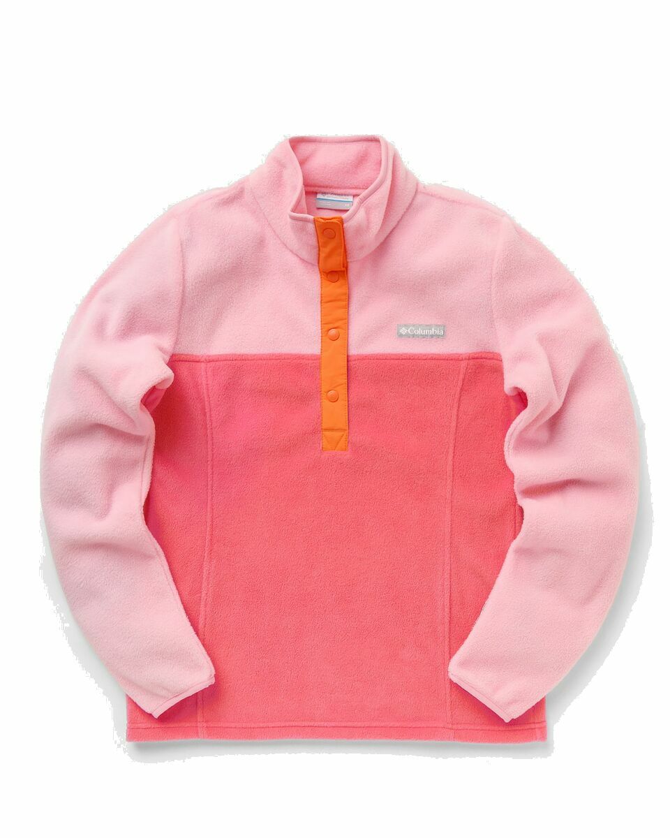 Photo: Columbia Benton Springs™ 1/2 Snap Pullover Pink - Womens - Half Zips