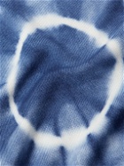 Alanui - Tie-Dyed Wool Hoodie - Blue