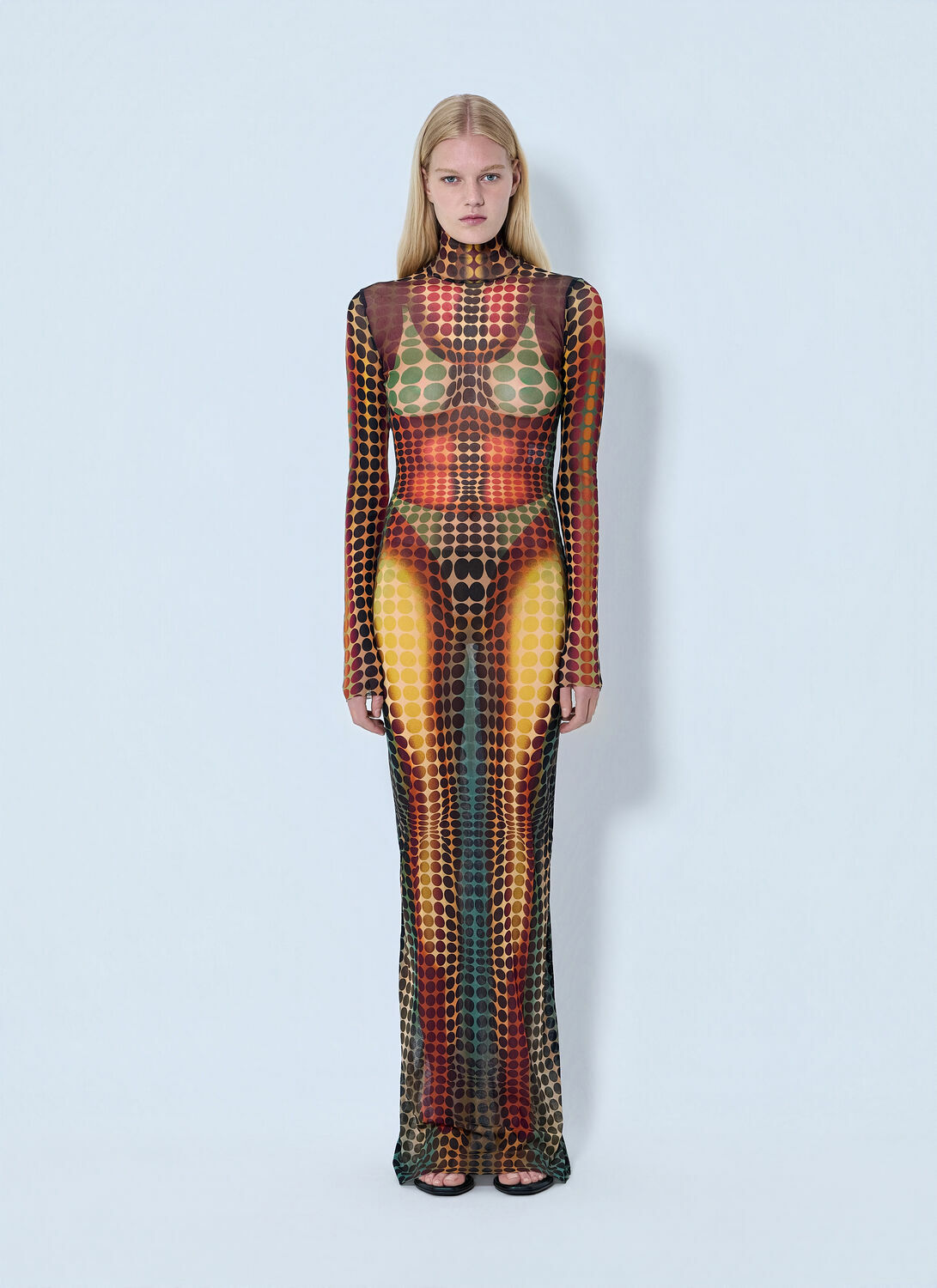 Jean Paul Gaultier Re-Edition Long Dress High Neck