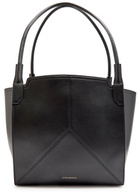 Victoria Beckham Victoria Small Panelled Leather Tote - Black - One Size