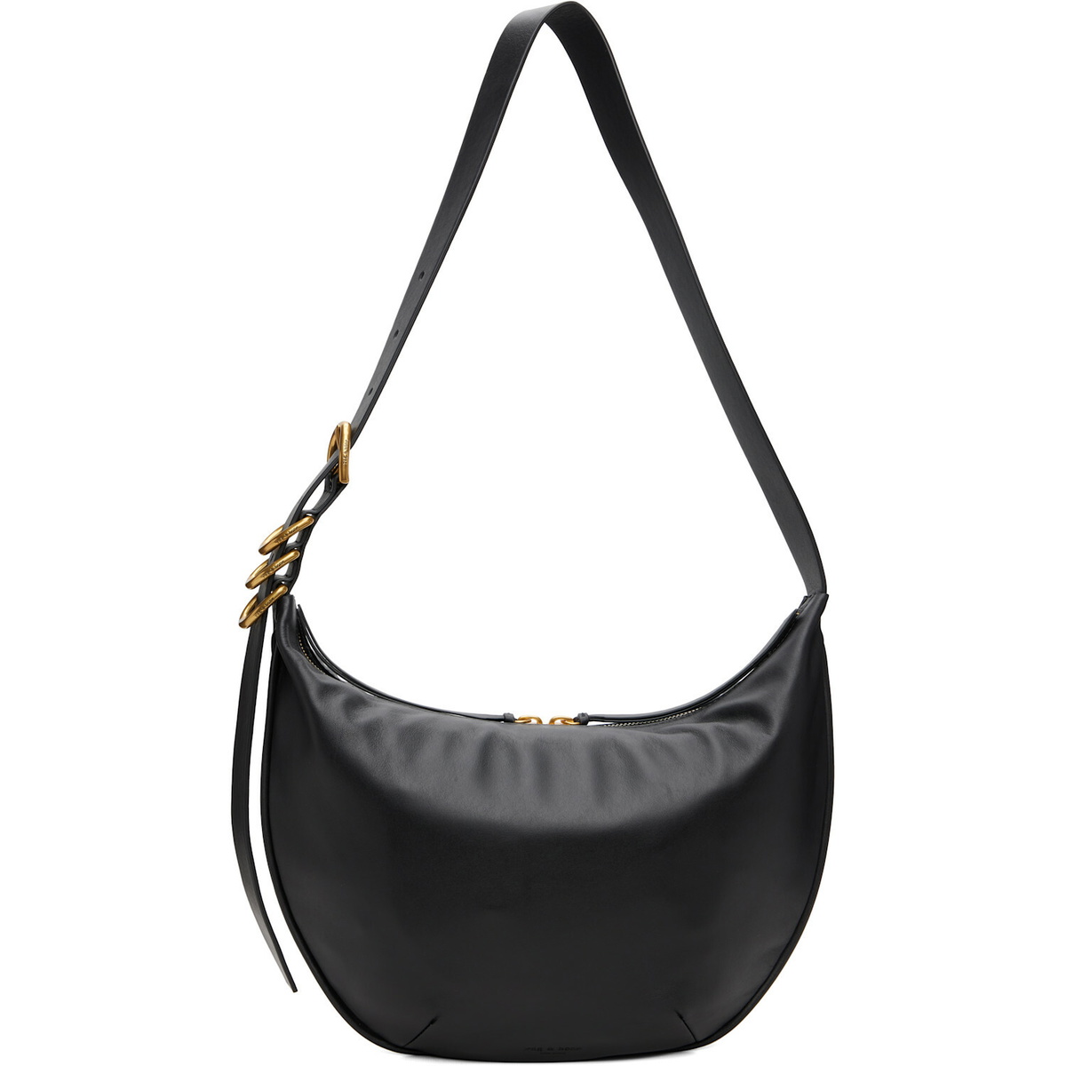rag & bone Black Mercer Medium Leather Shoulder Bag