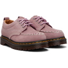 Dr. Martens Pink Lowell Nubuck Moc Toe Derbys