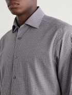 Zegna - Centoquaranta Checked Cotton-Twill Shirt - Gray