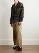 KAPITAL - Boro Distressed Patchwork Cotton and Linen-Blend Jacket - Brown
