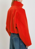 Alaïa Layered Padded Cotton Jacket Orange