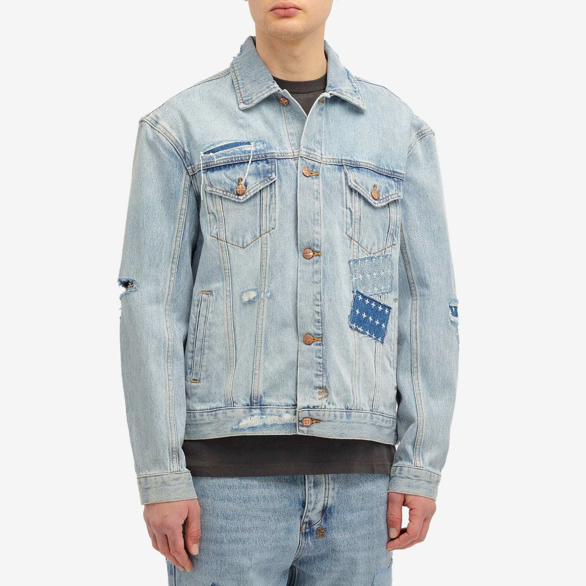 Ksubi Men's x Patty Mills Oh G Denim Jacket in Repair