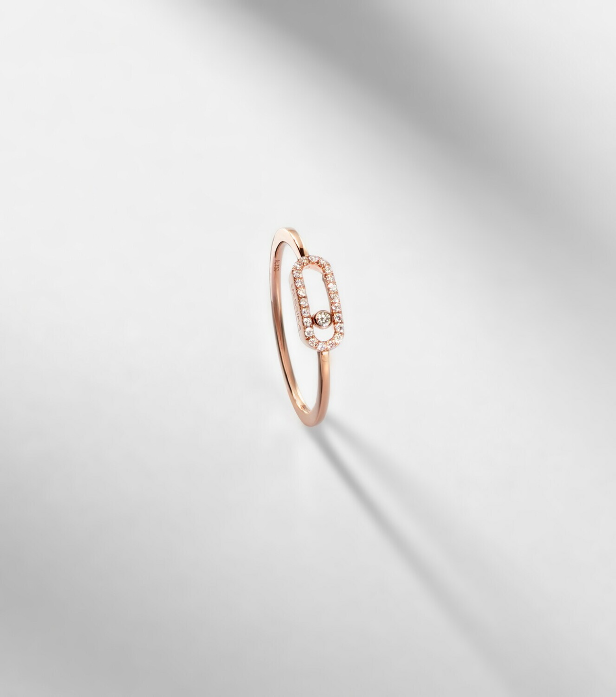 Messika Move Uno 18kt rose gold ring with diamonds