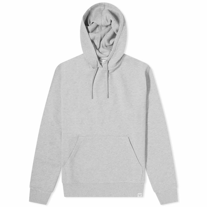 Photo: Norse Projects Men's Vagn Classic Popover Hoody in Light Grey Melange