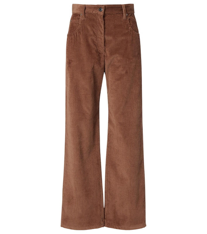 Photo: Brunello Cucinelli Cotton corduroy wide-leg pants