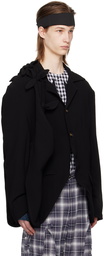 STRONGTHE Black Sash Knot Blazer