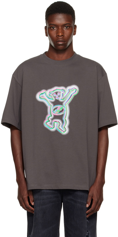 Photo: We11done Gray Colorful Teddy T-Shirt