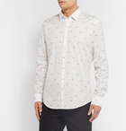 Fendi - Slim-Fit Printed Cotton-Poplin Shirt - White