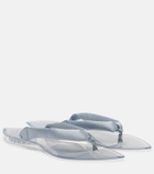 Alaïa Invisible satin thong sandals