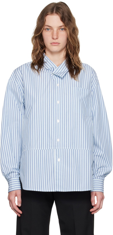 Photo: Meryll Rogge Blue Striped Shirt