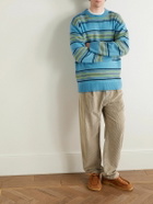 The Elder Statesman - Straight-Leg Pleated Cotton-Corduroy Trousers - Neutrals