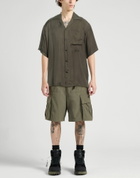 Msgm Mens Shirt Military in Green