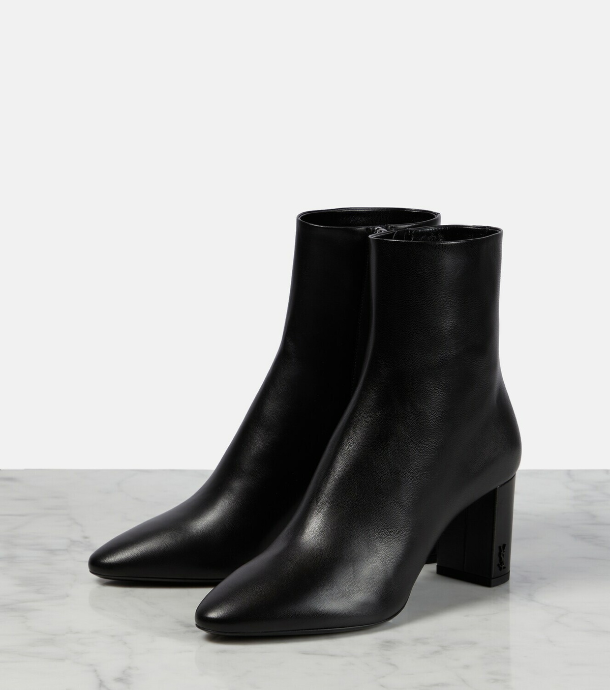 ■Saint Laurent■ 7CM LOU Ankle Boots Black 529350AACR91000 Saint Laurent Lou leather ankle boots Saint Laurent