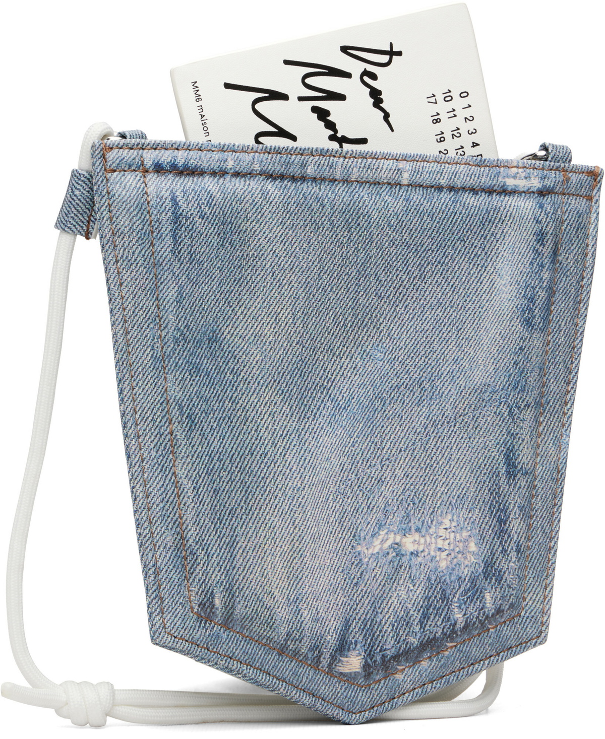 MM6 Maison Margiela Blue Denim Pocket Pouch