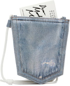 MM6 Maison Margiela Blue Denim Pocket Pouch