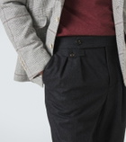 Brunello Cucinelli Virgin wool flannel slim pants