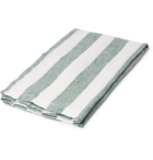 FRESCOBOL CARIOCA - Striped Linen Towel - Green