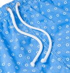 Anderson & Sheppard - Slim-Fit Mid-Length Floral-Print Swim Shorts - Blue