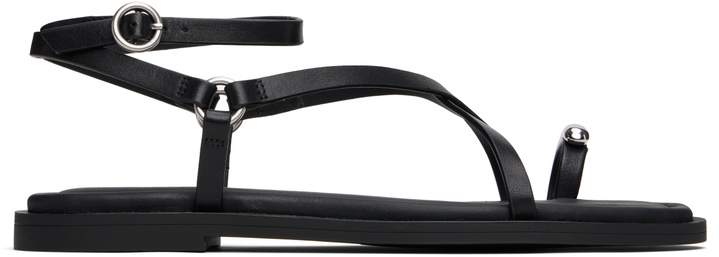 Photo: rag & bone Black Geo Toe Ring Sandals