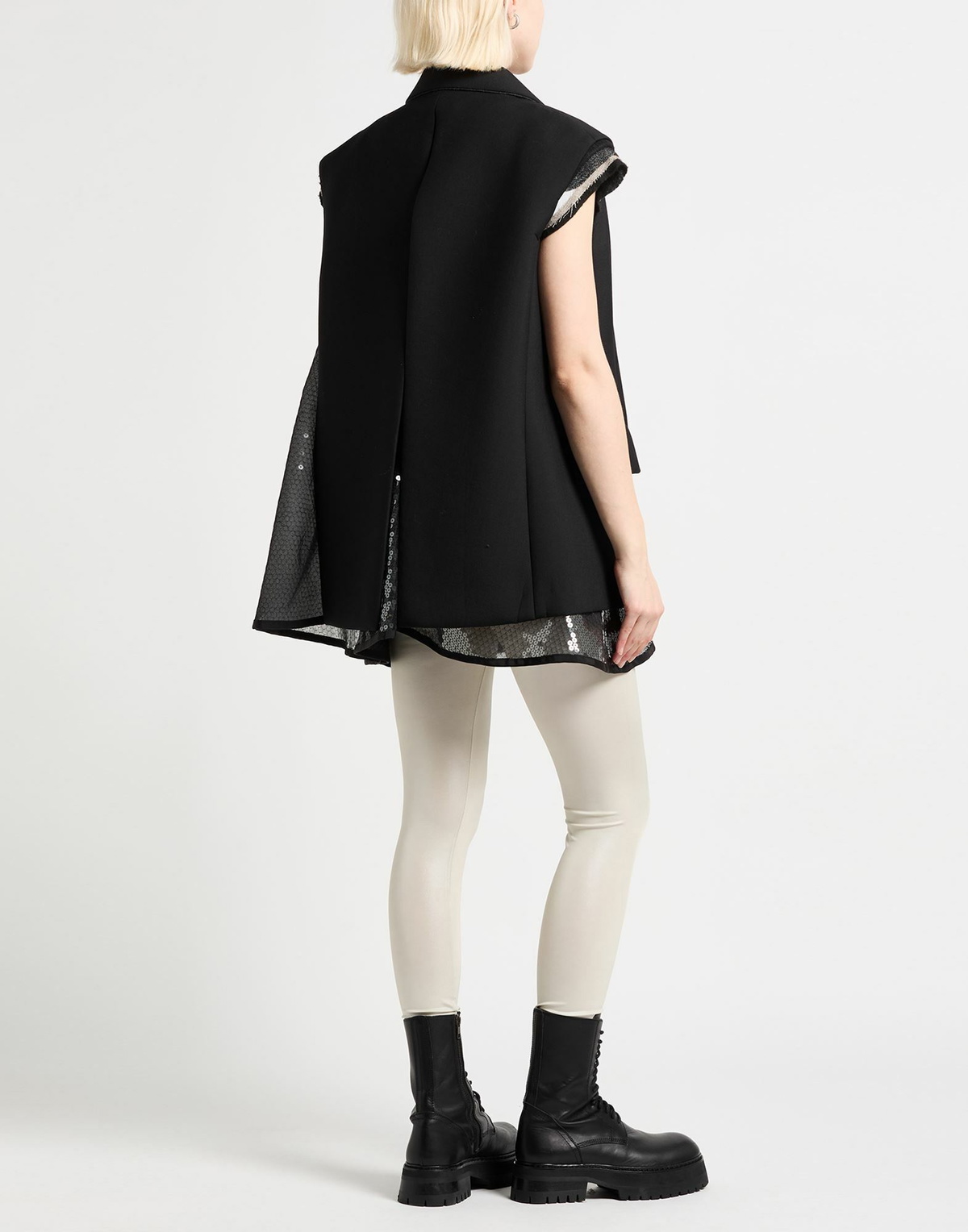 Sacai Womens Mini dress in Black