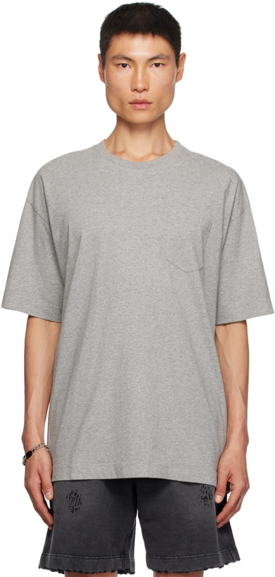 Photo: Givenchy Gray Front Pocket T-Shirt