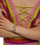 Roxanne First Set of 3 bracelets with sapphires and emeralds