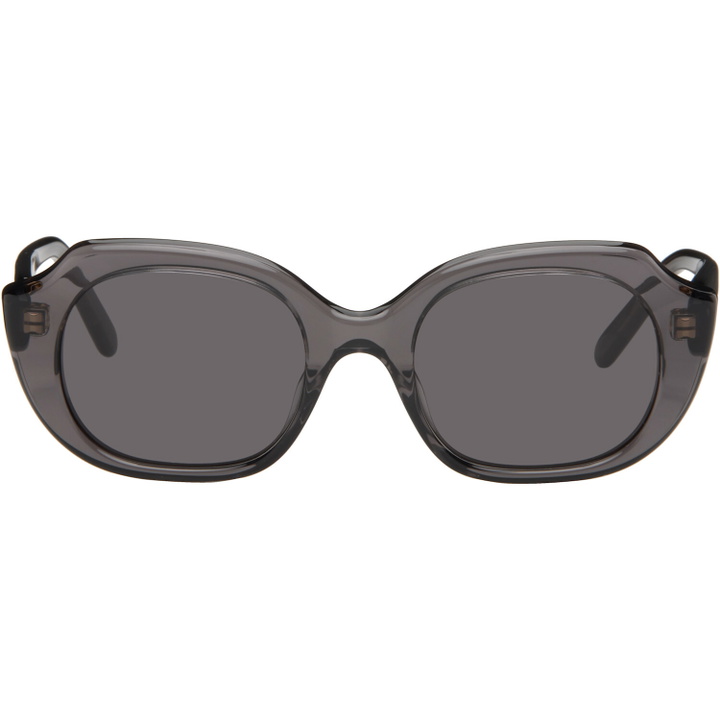 Photo: LOEWE Gray Slim Sunglasses