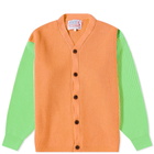 Garbstore Men's Neon Beacon Cardigan in Orange