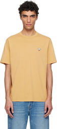 Maison Kitsuné Yellow Barista Fox Patch Relax T-shirt