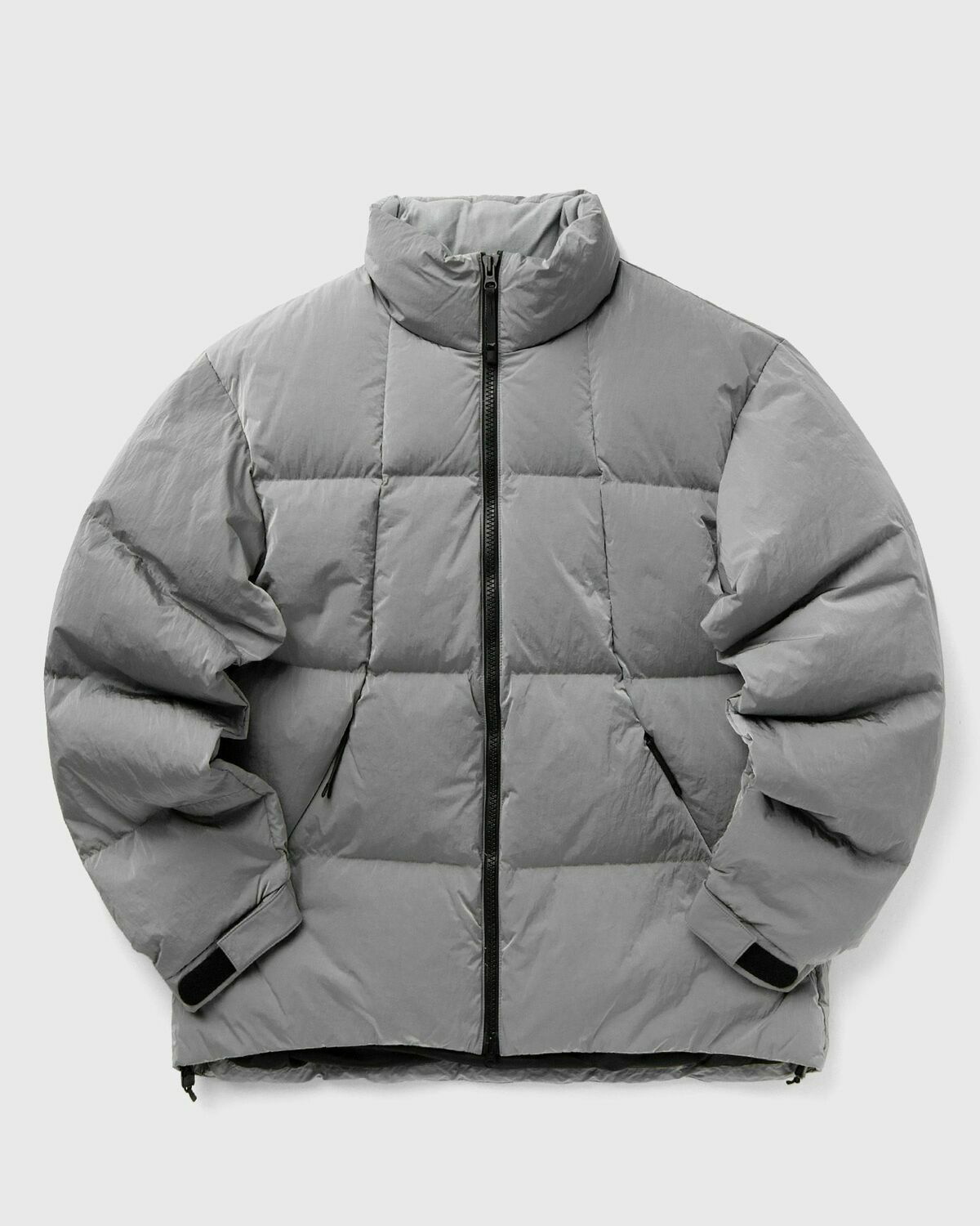 Goldwin Dope Dyed Ripple Nylon Down Jacket Grey Mens Down & Puffer