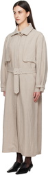La Collection Beige Jocasta Trench Coat