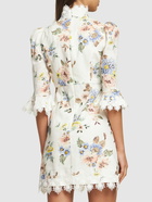 ZIMMERMANN - Appliqué Linen Mini Dress