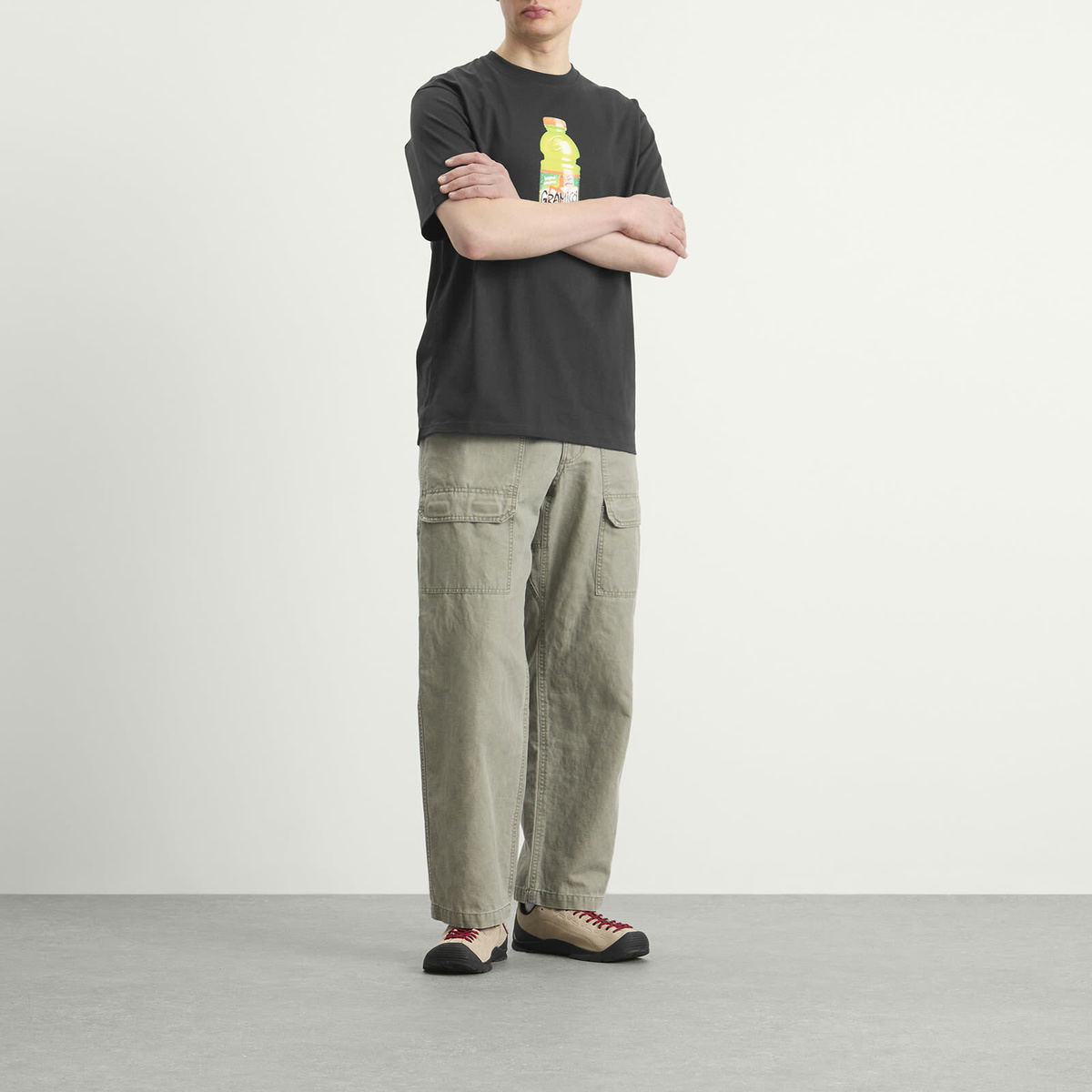 Gramicci Men's Quencher T-Shirt in Vintage Black
