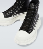 Alexander McQueen - Tread Slick leather platform sneakers
