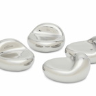 ferm LIVING Nube Planter Feet - Set of 4 in Silver 