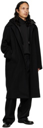 LE17SEPTEMBRE Black Hooded Coat